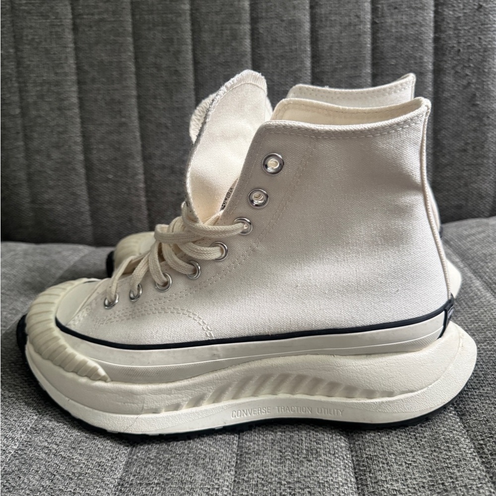 Converse Women's Off-White Platform Sneakers